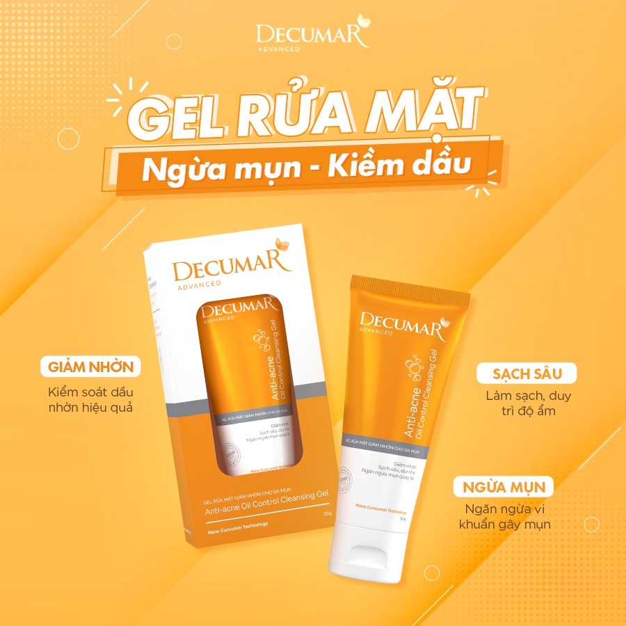 Sữa rửa mặt dạng gel Decumar Advanced 7g - ajaskinlab