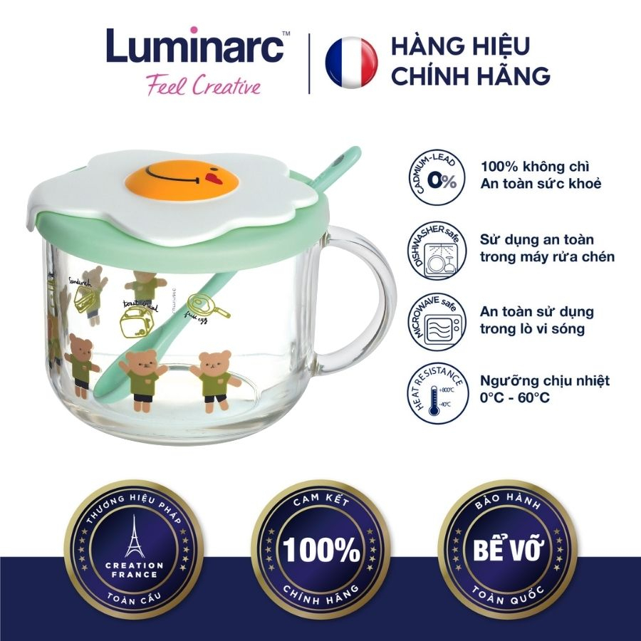 Chén Ăn Dặm Thuỷ Tinh Đổi Màu Luminarc 500ml