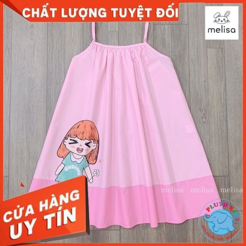 Váy dây hồng melisa