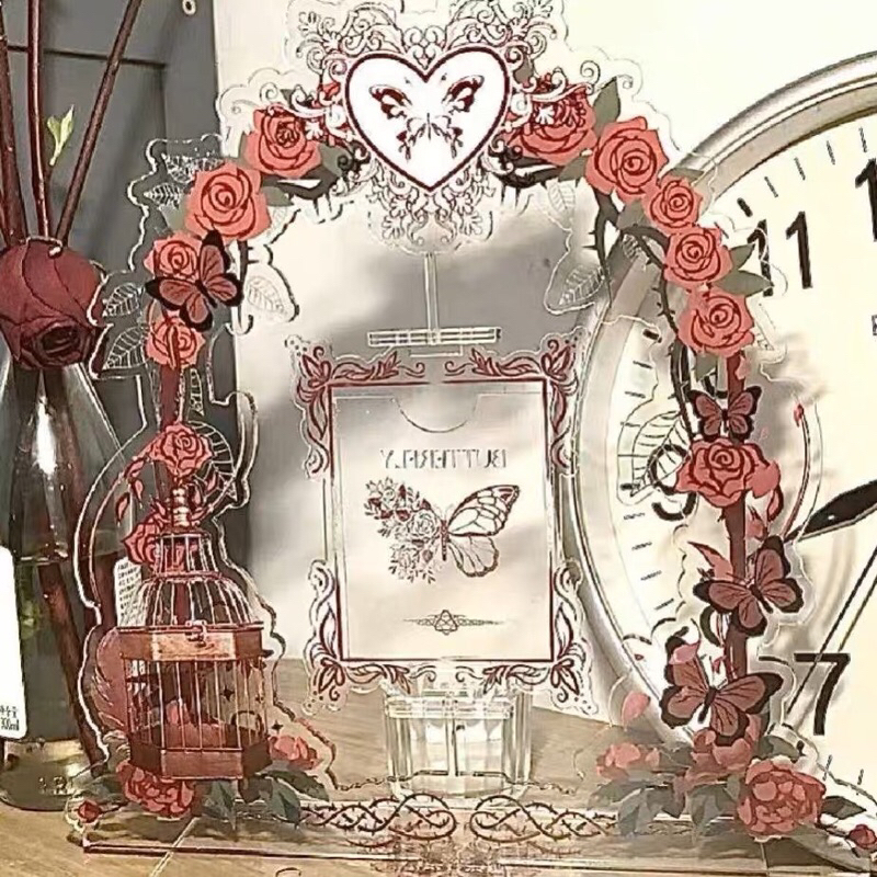 Standee frame xoay 360 ver "vườn hoa hồng"