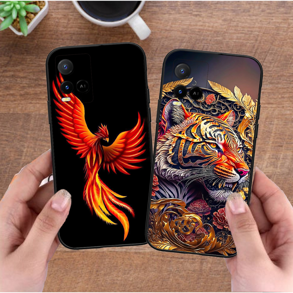 Ốp Vivo T1x , Y21 , Y21s , Y33s in hình rồng long phượng hổ báo bọ cạp cá chép
