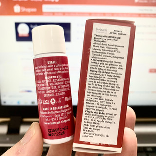 Lotion giảm mụn Biotrade Acne Out Active Lotion 10ml