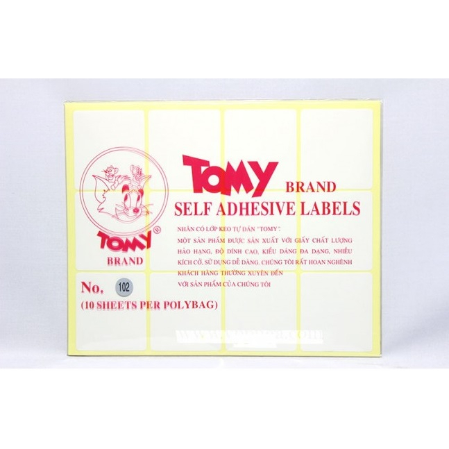 Nhãn dán Decal Tomy A5 (Full Size)