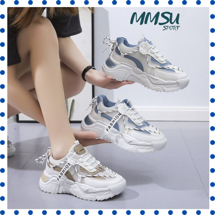 Giày Thể Thao Nữ Độn Đế,Giày Nữ Đế Độn Mẫu Mới Nhất Hiện Nay Kiểu Dáng Hàn Quốc Trẻ Trung Năng Động Đế Cao 4,5cm GTTN28