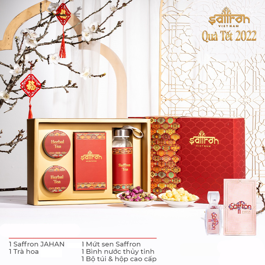 [SET QUÀ 20/11] Nhụy Hoa Nghệ Tây SAFFRON SALAM kèm quà tặng