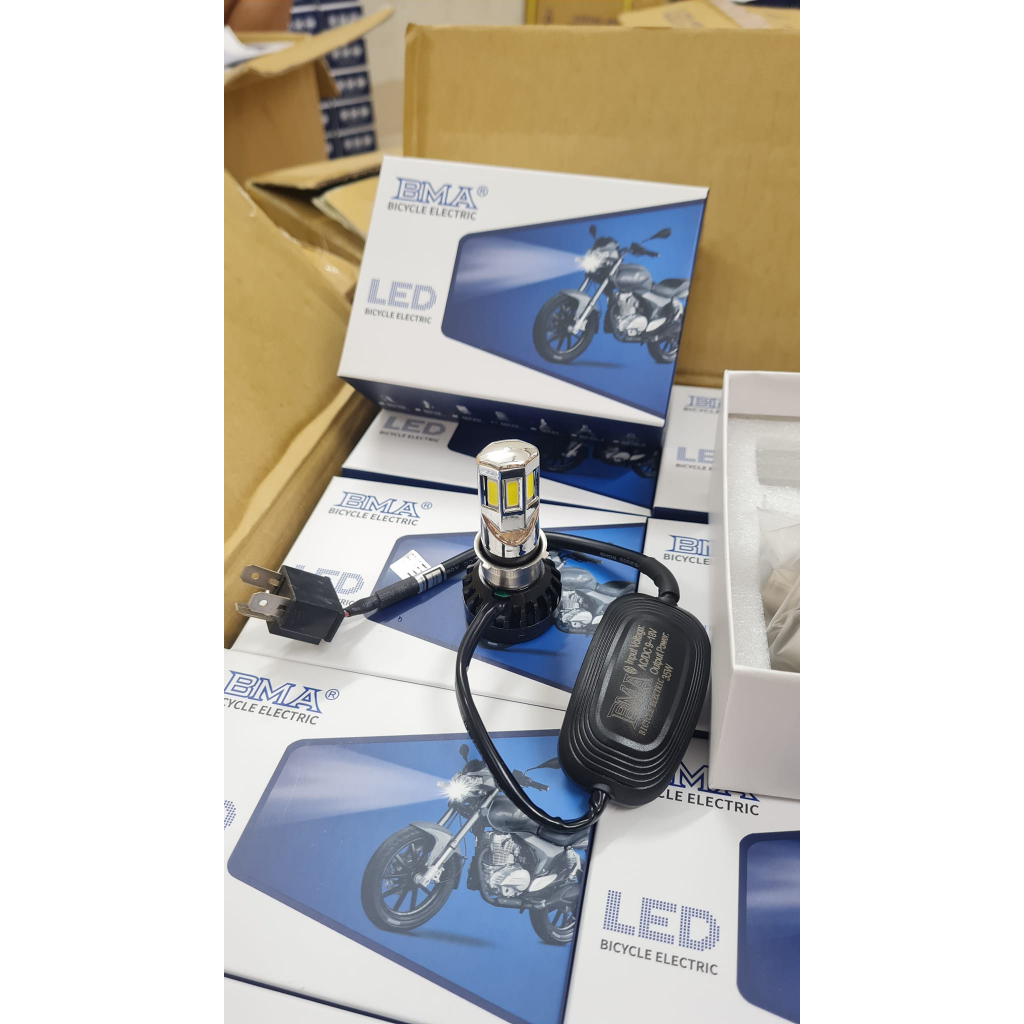 Đèn Pha Led Xe Máy 6 Tim BMA M02E 35w Siêu Sáng Tương Thích Với Nhiều Dòng Xe .Hàng Chính Hãng
