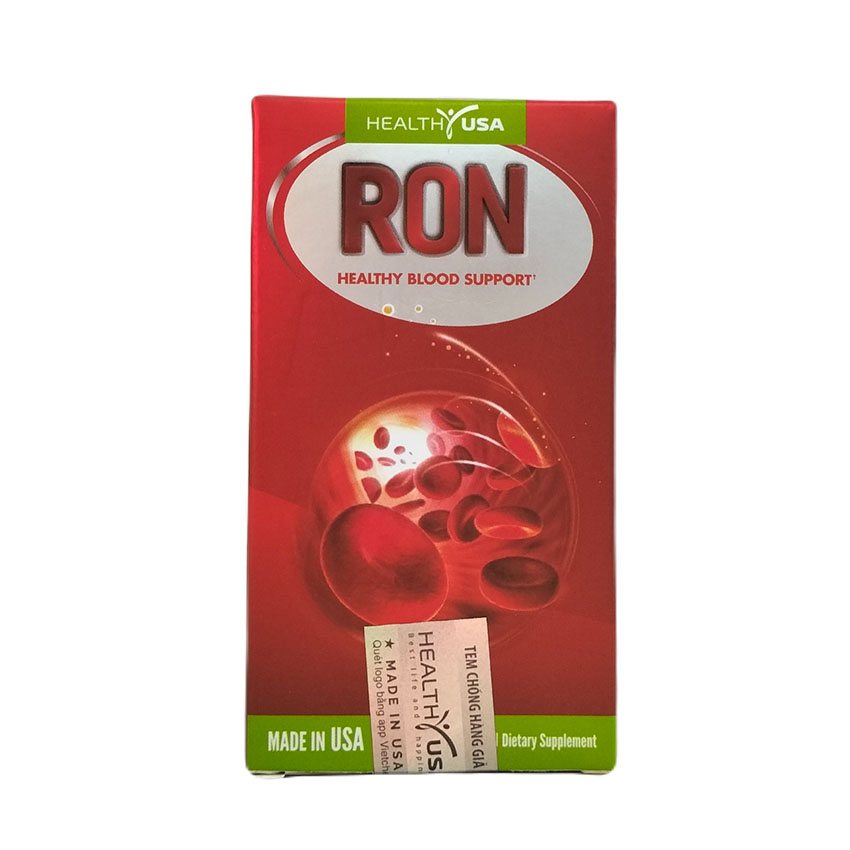 Viên uống RON Healthy Blood Support - Bổ sung sắt và Acid Folic, chống thiếu máu Hộp 30 viên - Top1pharmacy
