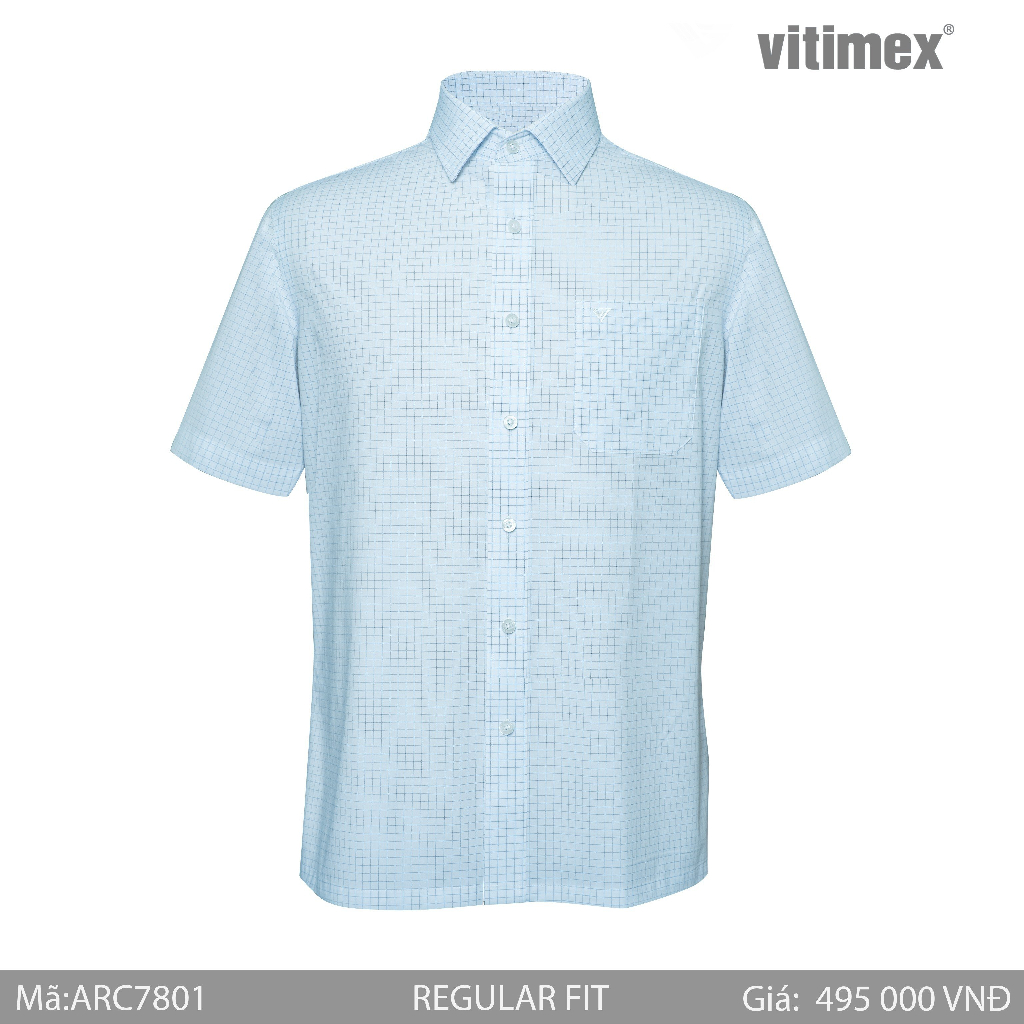 ÁO SƠ MI NGẮN TAY REGULAR VẢI BAMBOO ARC7801