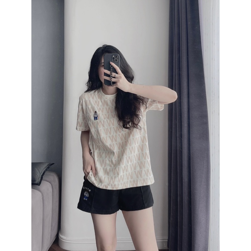 BỘ ĐÙI GẤU WHOU CHỮ W MÀU BE