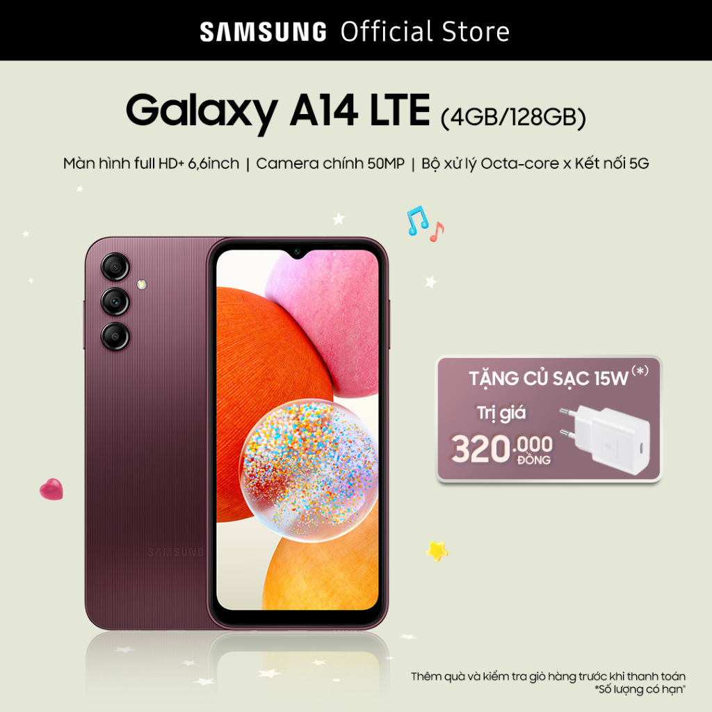 Điện Thoại Samsung Galaxy A14 LTE (4GB/128GB)