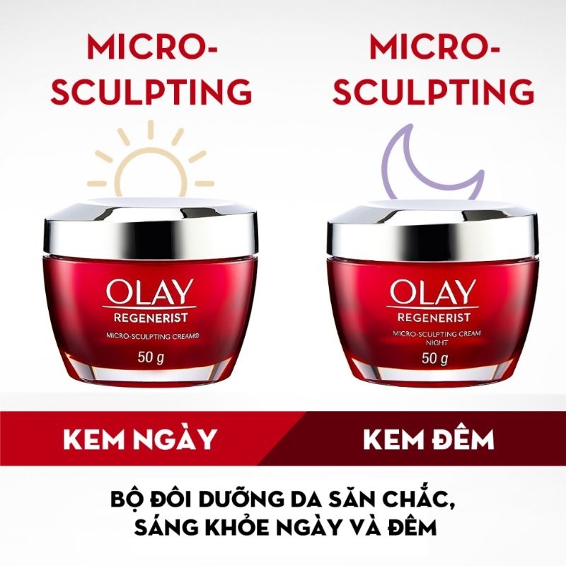 Kem dưỡng ngày, đêm Olay Regenerist ngăn ngừa lão hóa 50g