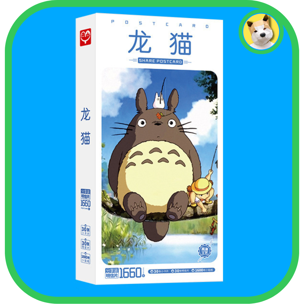 Hộp ảnh Postcard hoạt hình Shin Cậu bé bút chì Doraemon Ghibli Totoro Thanh Gươm Diệt Quỷ Maruko Tiệm Beocaz