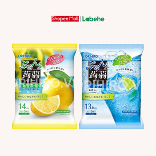 Thạch trái cây Orihiro gói nhỏ 6 cái/gói vị chanh và soda