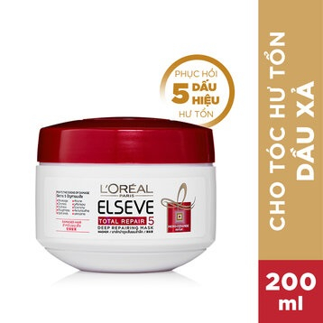 Kem Ủ Tóc L'Oréal Paris Hỗ Trợ Phục Hồi Tóc Hư Tổn 200ml Mask Total Repair 5
