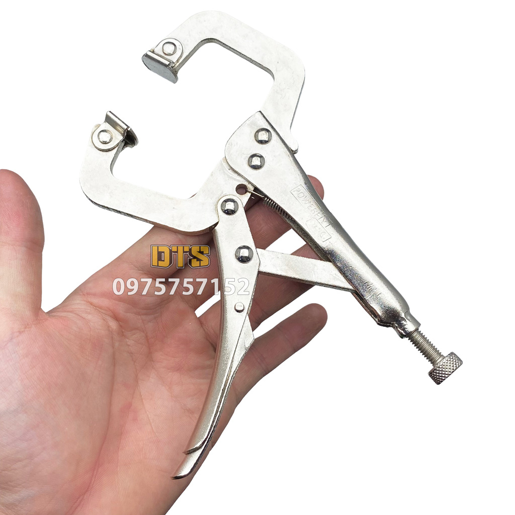 Kìm bấm chết chữ C có kẹp đa năng 6.5'' 170mm, Kềm bấm hàn chữ C cố định, giữ chặt mọi vật liệu chất liệu siêu bền