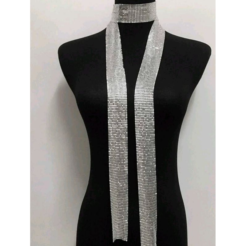 Khăn Quàng Cổ Đính Sequin Bling Bling Sexy Dự Tiệc Siêu Sang Dành Cho Nữ