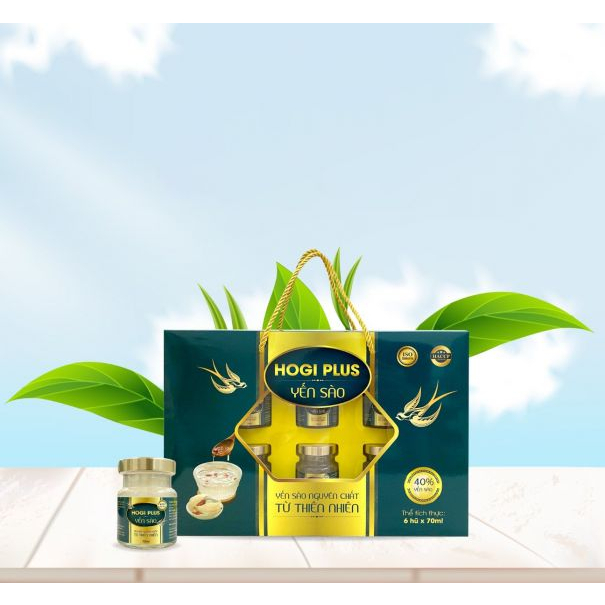 Yến sào HOGI PLUS 40% yến hộp 6 lọ x 70ml