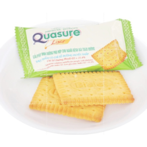 BAO BÌ MỚI - Bánh Dinh Dưỡng Quasure Light Bibica dành cho người ăn kiêng và tiểu đường - Ngũ Cốc/ Bông Lan/ Bánh Quy