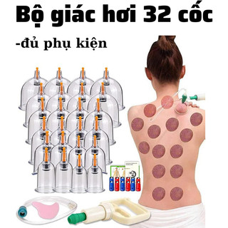 Bộ giác hơi không lửa,bộ giác hơi chân không,bộ giác hơi 32 cốc.