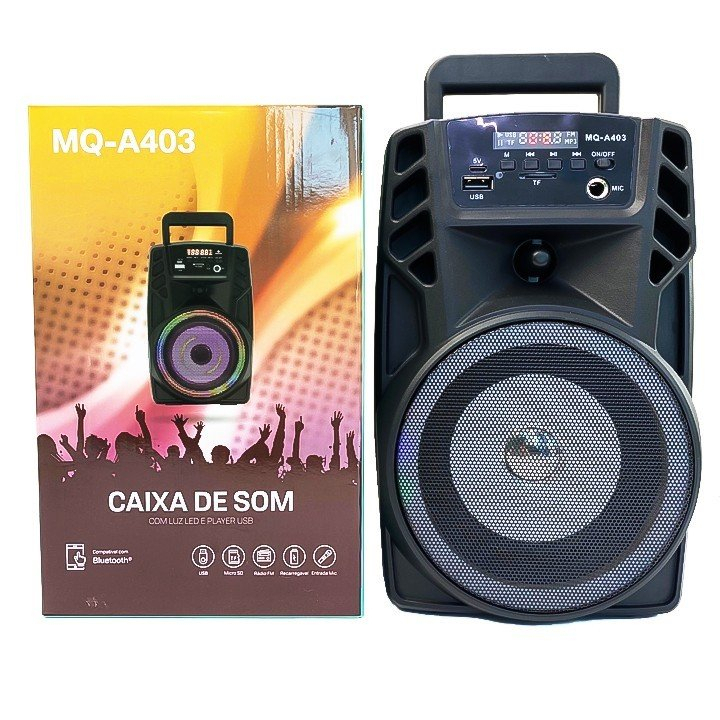 Loa Bluetooth mini Vinetteam MQ-A403 Tặng Kèm Mic Loa Kẹo Kéo Hát Karaoke Có Đài FM , thẻ nhớ, USB -dc5047