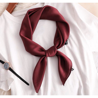 Khăn choàng cổ lụa thanh lịch size 70x70cm Khăn turban lụa vuông