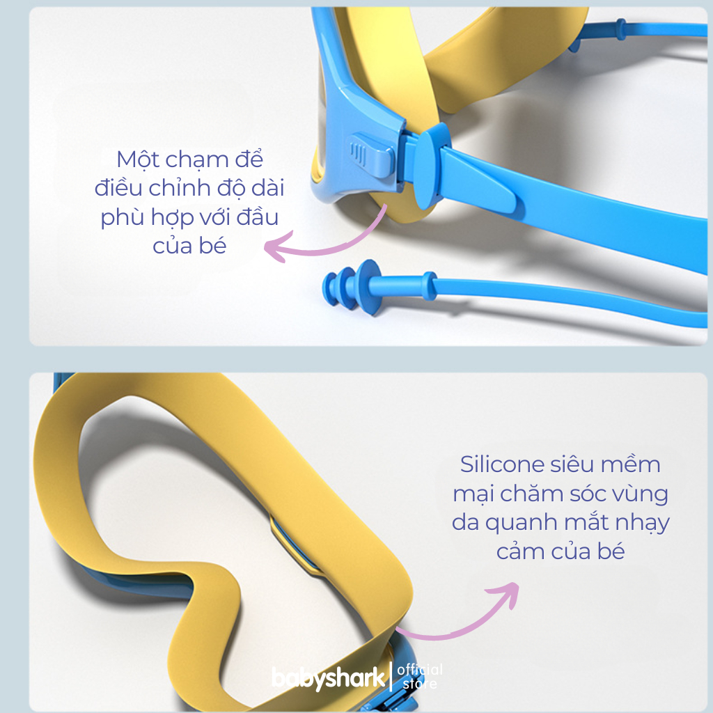 Combo Kính Bơi Trẻ Em YouYou chính hãng kèm mũ bơi, kính bơi góc rộng chống thấm nước, chống sương mù và tia UV