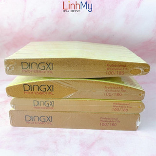 Lốc 25 cây dũa dingxi da bò độ nhám 100/180 - dũa da bò nâu dũa móng tự nhiên móng gel