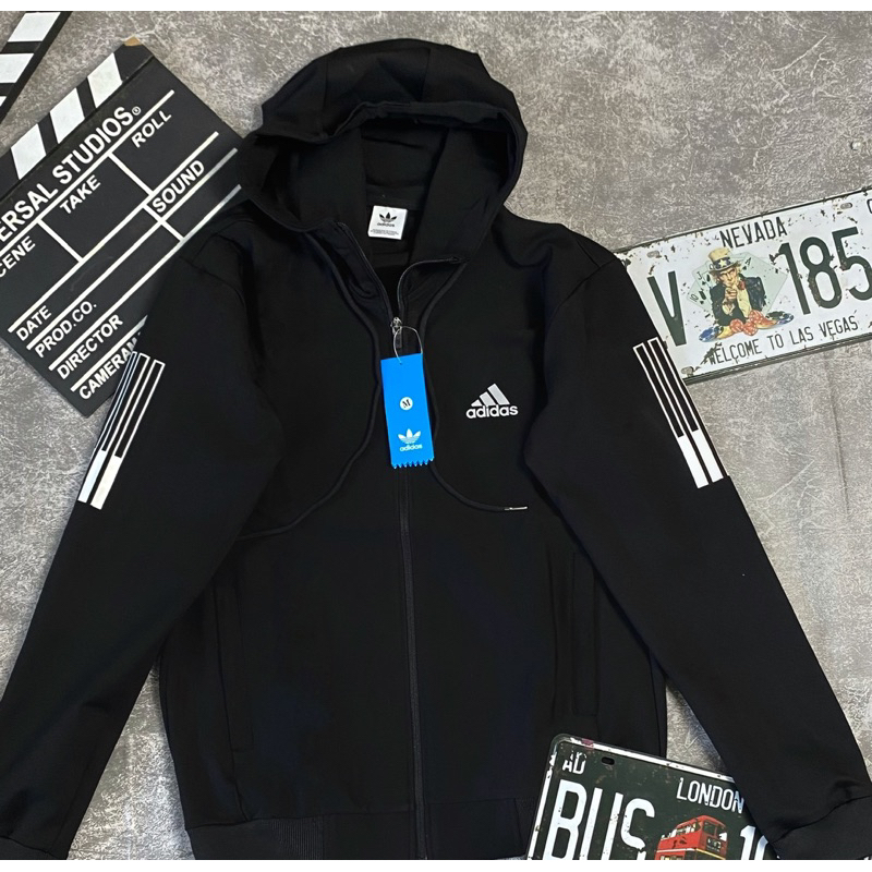 Áo Khoác Thể Thao Nam Nữ N I K E Màu Đen Chất Thun Umi Dày Cao Cấp, Vải Mềm Mịn, Có Bo Thun, Có Mũ Trùm Chống Nắng DMEN