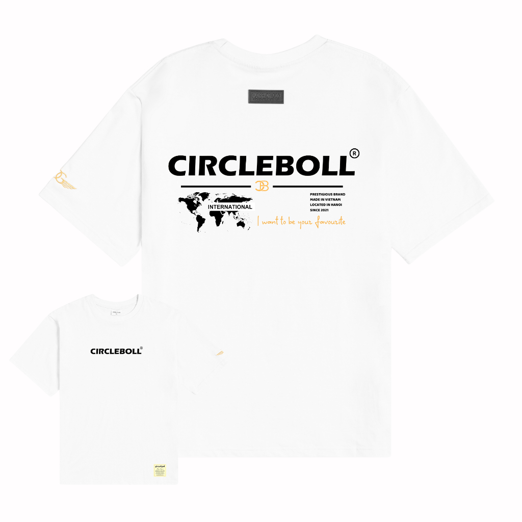 Áo Thun Nam Nữ Unisex 100% Cotton Chính Hãng Circleboll Basic Tee International