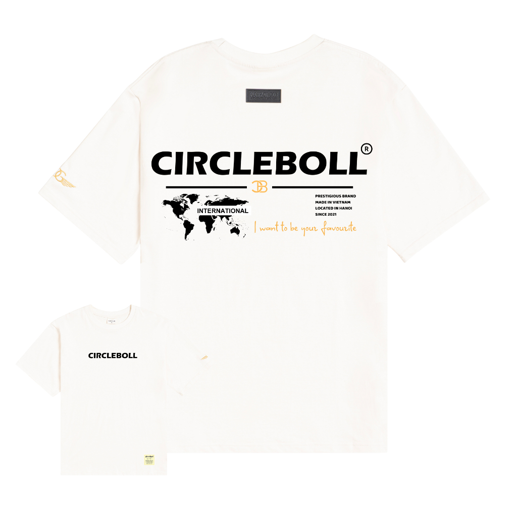 Áo Thun Nam Nữ Unisex 100% Cotton Chính Hãng Circleboll Basic Tee International