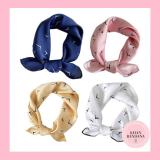 Khăn turban lụa satin 50x50cm hình đơn giản thanh lịch - Khăn bandana