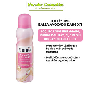 Bọt tẩy lông balea avocado dạng xịt 150ml đức