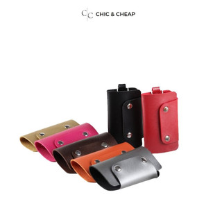 Ví móc khóa đựng chìa khoá cầm tay CHIC & CHEAP, chất liệu da cao cấp, bao da chìa khoá Mini tiện lợi giá rẻ - XG02
