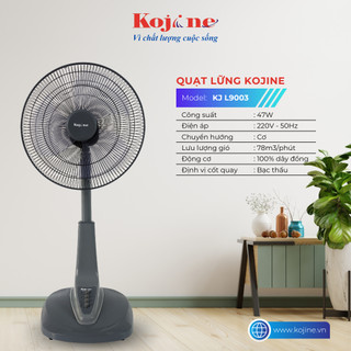 Quạt cây đứng kojine 47w - kj l9003, hàng chính hãng