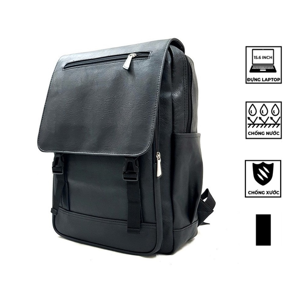 Balo da thời trang đựng laptop, balo unisex đi học chống nước chống xước cao cấp