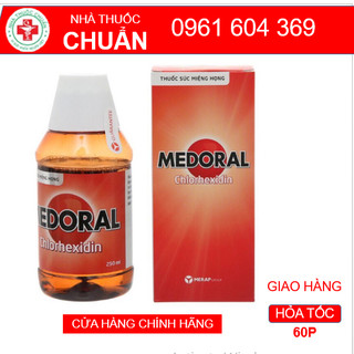 MEDORAL 250ml Nước súc họng , miệng