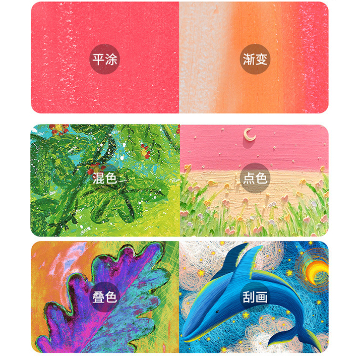 Bút sáp lụa màu vẽ tranh an toàn cho bé lâu dễ dàng không độc hại không làm bẩn tay bé