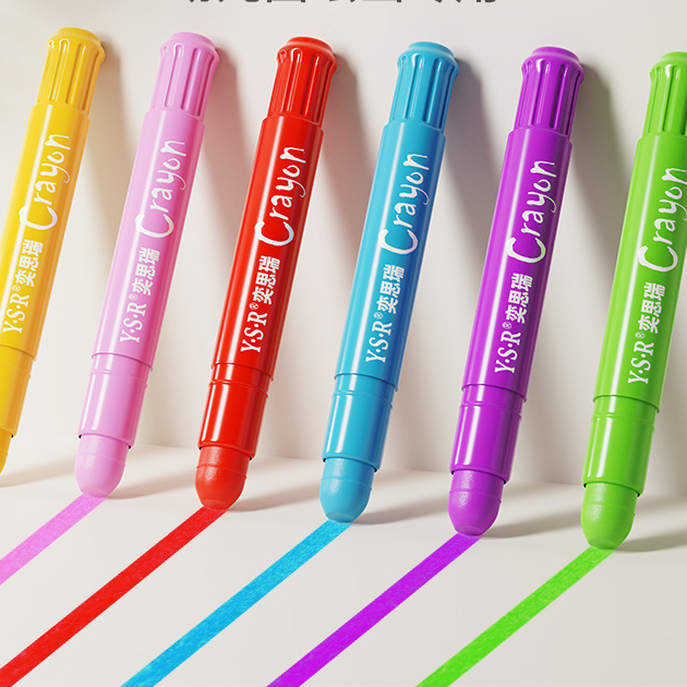 Bút sáp lụa màu vẽ tranh an toàn cho bé lâu dễ dàng không độc hại không làm bẩn tay bé