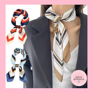Khăn turban choàng cổ lụa vuông size 70x70cm Khăn bandana làm áo
