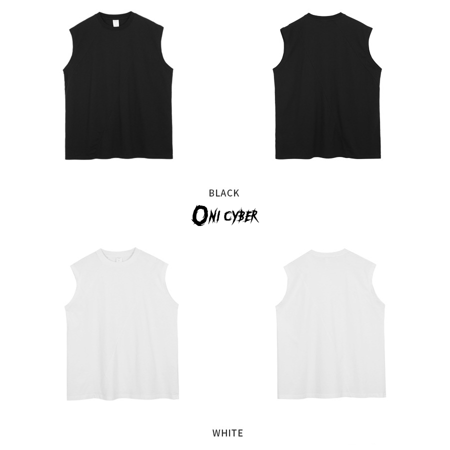 Áo tanktop basic, áo sát nách form rộng màu trơn quốc dân, áo ba lỗ thiết kế chắp vải, áo ba lỗ oversize