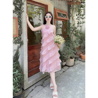 Váy Tơ Bèo Dáng Yếm SIêu Xinh Tiểu Thư