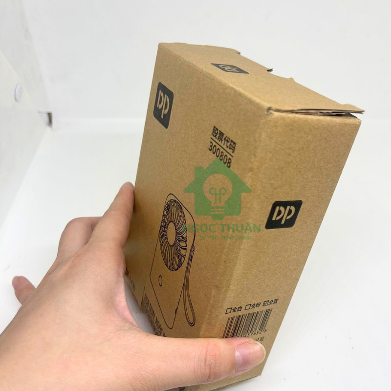 Quạt sạc cầm tay kiểu hộp DP1430 màu pastel