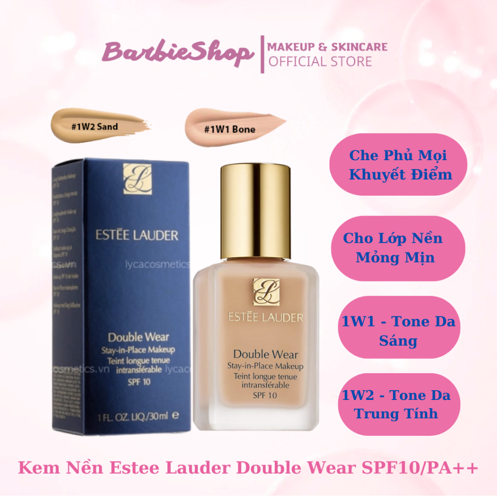 Kem Nền Estee Lauder Double Wear SPF10/PA++ [1W1 - 1W2]