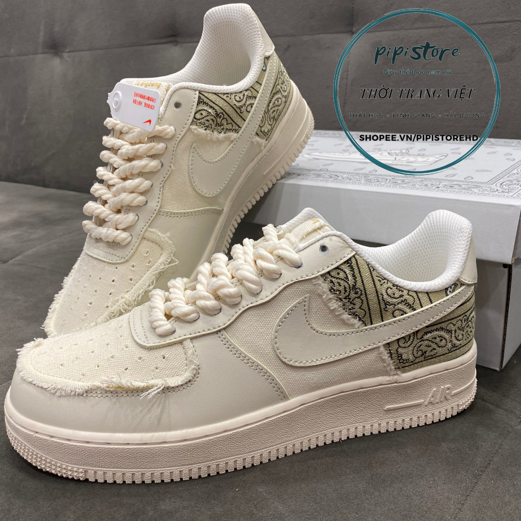 Giày AF1, Giày thể thao af1 Dây Thừng, Size 36-43 Full Box - Bill Giấy Gói