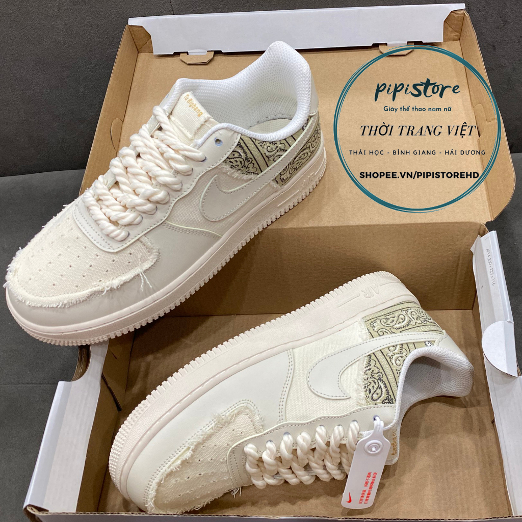Giày AF1, Giày thể thao af1 Dây Thừng, Size 36-43 Full Box - Bill Giấy Gói
