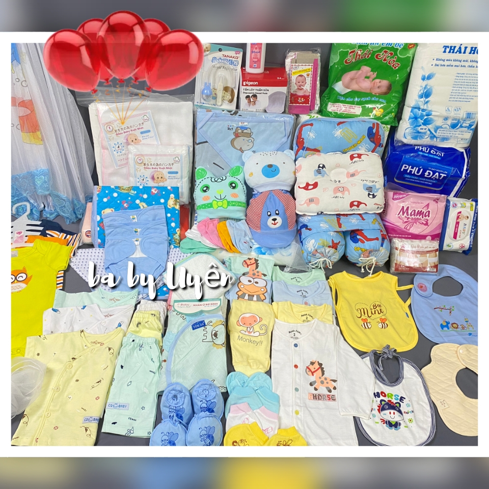 (Tặng 6 món 0đ) Combo đi sinh cho mẹ và bé trọn gói sơ sinh đầy đủ