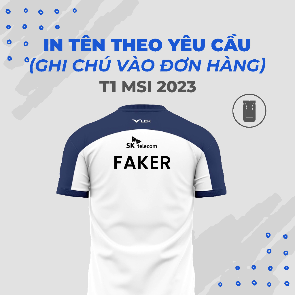 Áo Thun Thi Đấu T1 MSI 2023-LCK 2023-LCK 2022-CKTG 2022 FULL LOGO Bởi QUR STUDIO