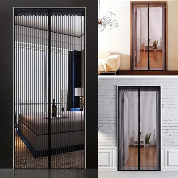 Rèm lưới mềm dán cửa sổ chống muỗi / côn trùng mùa hè cỡ lớn 210 x 90cm