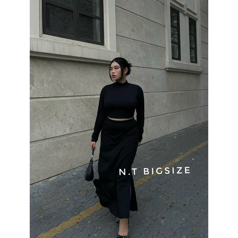 Set áo co lo + chân váy dài