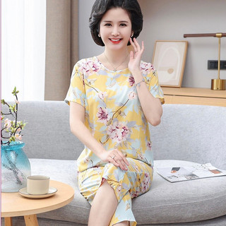Bộ đồ lanh cho mẹ trung niên